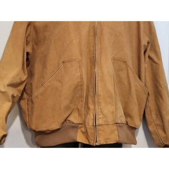 Vintage Walls Workwear Jacket Men Sz XL Brown Duck Canvas Full Zip Hooded Winter - Picture 5 of 9